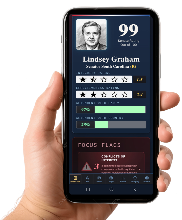 The Focus Report on mobile — Lindsey Graham senator report